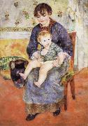 Pierre Renoir Mother and Child USA oil painting artist